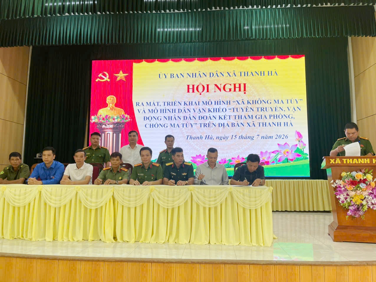 Xã Thanh Hà ra mắt 02 mô hình về phòng, chống ma túy, góp phần xây dựng địa bàn an toàn, không ma túy